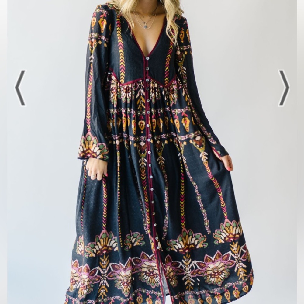 Free People Foley Dress in Moody Size S New Without Tags $168 Retail - Picture 3 of 4